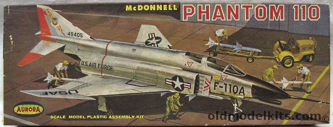 Aurora 1/48 McDonnell Phantom 110 (F-4), 391-198 plastic model kit